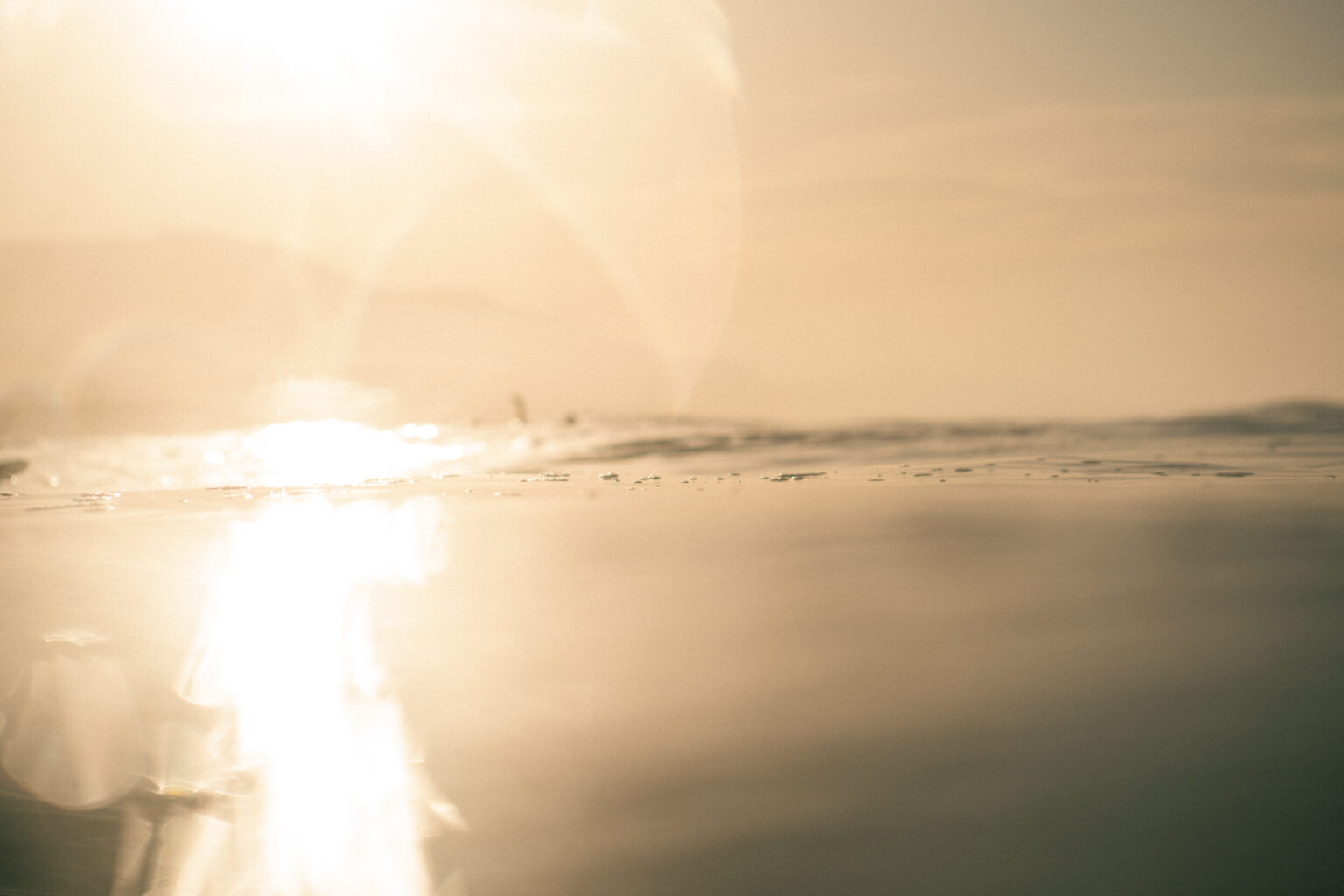 Golden sunrise at anza beach, agadir