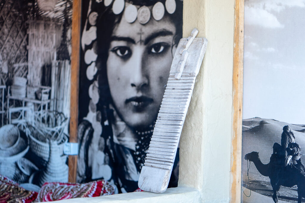 moroccan art and detailed view on the terrace